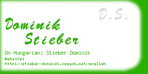 dominik stieber business card